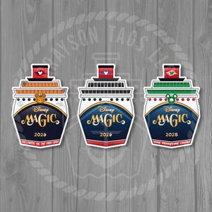 Imán para puerta de crucero de Disney, ideal para intercambio de imanes (tamaño: 7,3 x 10,8 cm) Magic