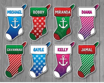 Christmas Stocking Stateroom Door Magnet