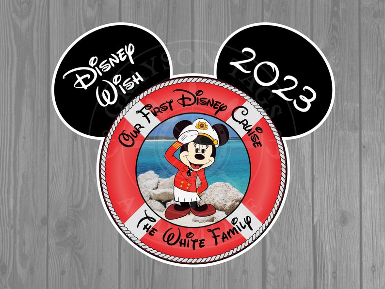 Disney Cruise Door Magnet Life Preserver Magnet Captain Mickey or Captain Minnie image 2