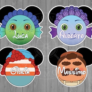 Disney Cruise Door Magnet - Luca / Alberto / Giulia / Lorenzo / Daniela / Massimo Inspired Magnet