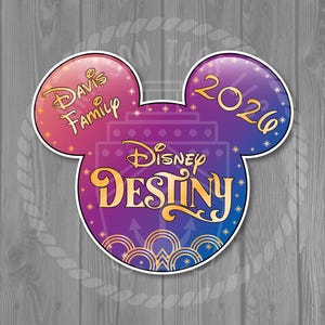 Disney Destiny Cruise Custom Magnet Set - Customizable Magnetic Door Decor XLarge Only