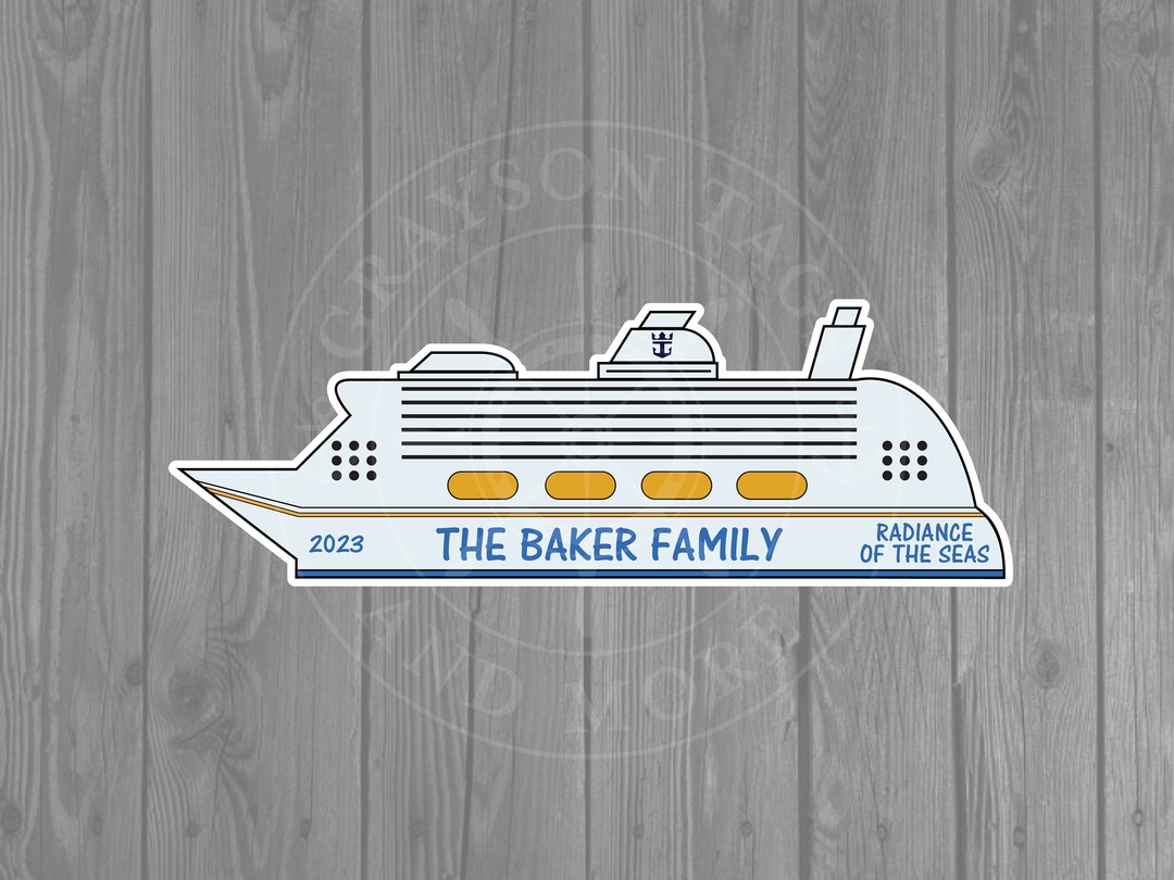 Royal Caribbean Ship Cruise Door Etsy