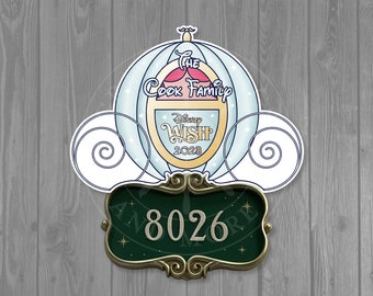 Personalized Disney Wish Cinderella Carriage Cruise Magnet