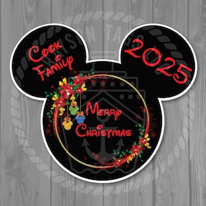 Disney Christmas Cruise Door Magnet