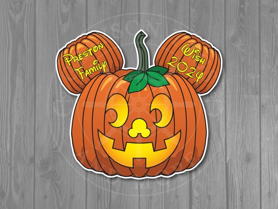Halloween on the High Seas Pumpkin Disney Cruise Door Magnet  display picture 3