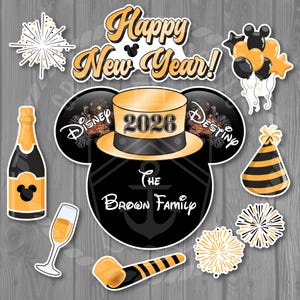 Happy New Year Magnet Set for Disney Cruise Doors