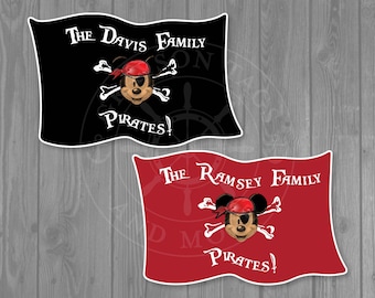 Disney Inspired Pirate Flag Cruise Door Magnet
