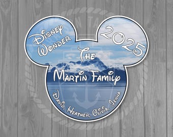 Disney Cruise Door Magnet - Extra Large Alaska Mouse Head Magnet