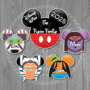 Disney Cruise Door Magnets - Disney Character Inspired Magnet Set