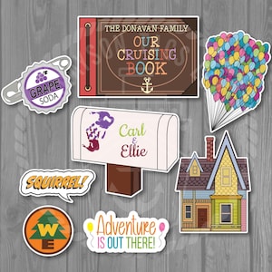 Up Personalized Sign Group Magnet Set for Disney Cruise Doors