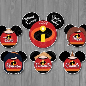Disney Cruise Door Magnets - Incredibles Inspired Magnet Set