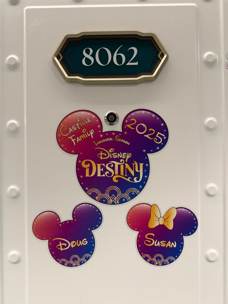 Disney Destiny Cruise Custom Magnet Set - Customizable Magnetic Door Decor image 7