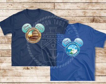 Mediterranean Porthole Disney Cruise Custom T-Shirts, Greek Isles Rome Disney Matching Shirts, Disney Family Shirts, Cruise Shirts