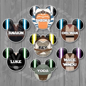 Disney Cruise Door Magnet - Star Wars Inspired Magnet (2 sizes to choose from) - 28 Characters