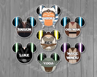 Disney Cruise Door Magnet - Star Wars Inspired Magnet (2 sizes to choose from) - 28 Characters
