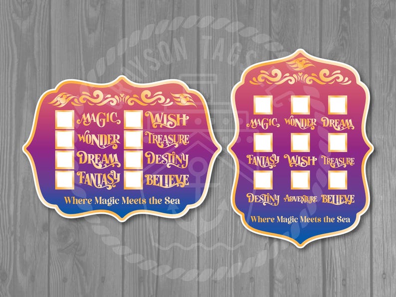 Ship Counter Customizable Disney Cruise Dry Erase Door Magnet - Previous Cruise Counter Decor or Checklist. Dry erase marker optional Destiny