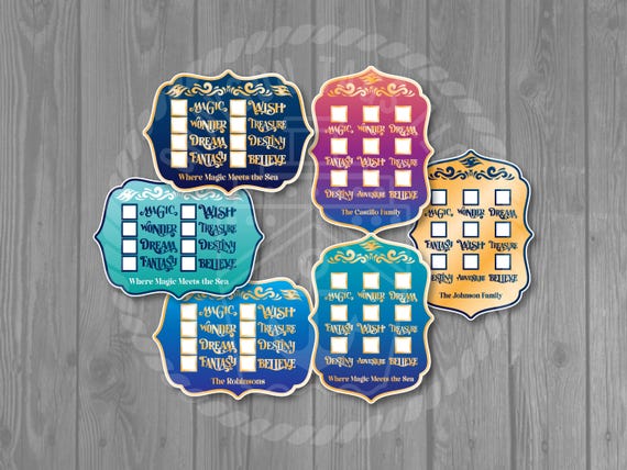 Ship Counter Customizable Disney Cruise Dry Erase Door Magnet - Previous Cruise Counter Decor or Checklist.  Dry erase marker not included.