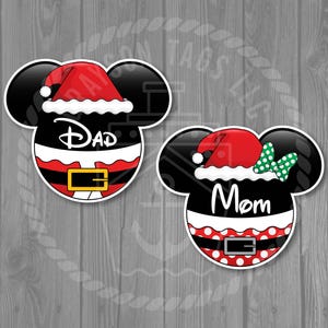 Very Merrytime Christmas Ship Front and Santa/Elves/Reindeer/Snowman Magnet Set image 2
