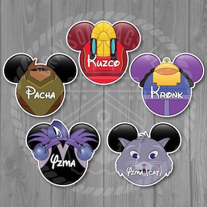 Disney Cruise Door Magnet - Kuzco / Kronk / Yzma / Pacha from The Emperor's New Groove Inspired Magnet