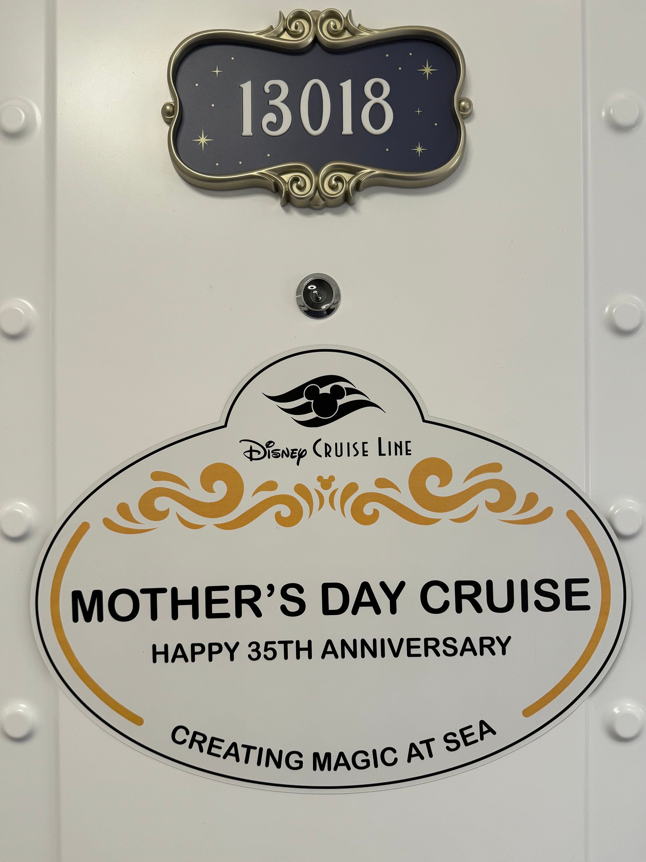 Disney Cruise Door Magnet - Disney Cruise Name Tag Magnet (old and