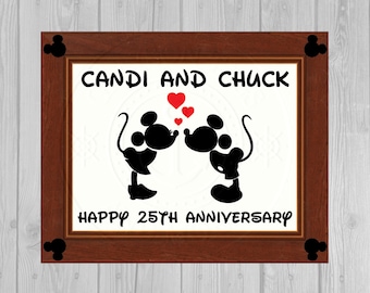 Wood Inspired Anniversary Disney Cruise Door Magnet
