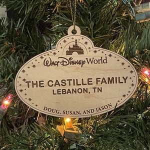 Disney World or Disneyland Cast Member Christmas Ornament or Car Charm