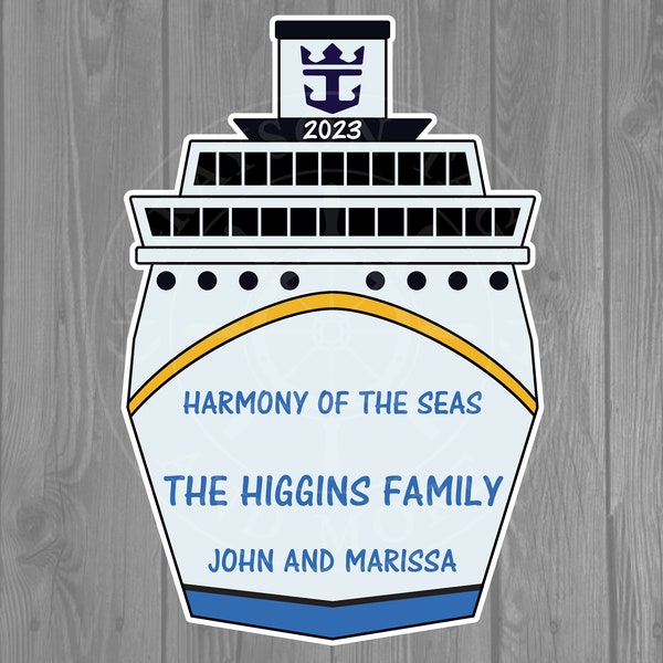 Royal Caribbean Front of Ship Cruise Door Magnet