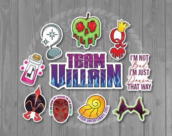 Team Villain Disney Cruise Line Magnet Door Set - Stateroom Decorative Magnets - Maleficent Jafar Jessica Rabbit Queen of Hearts Facilier