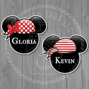 Disney Cruise Door Pirate Magnet Version 2 - Minnie or Mickey Pirate Magnet