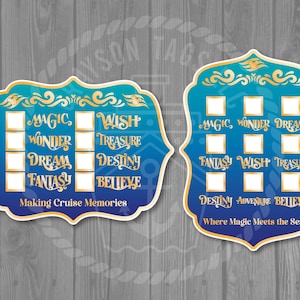 Ship Counter Customizable Disney Cruise Dry Erase Door Magnet - Previous Cruise Counter Decor or Checklist. Dry erase marker optional Treasure