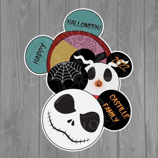 Disney Cruise Door Magnet - Stacked Nightmare Before Christmas Inspired