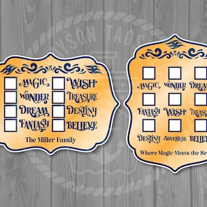 Ship Counter Customizable Disney Cruise Dry Erase Door Magnet - Previous Cruise Counter Decor or Checklist. Dry erase marker optional Gold