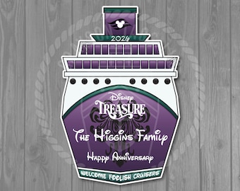 Haunted Mansion Ship Disney Cruise Door Magnet - Custom Magnet Set - Halloween on the High Seas