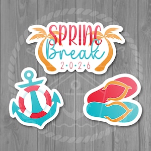 Spring Break 2026 Cruise Door Magnet Set - Ships Fast!