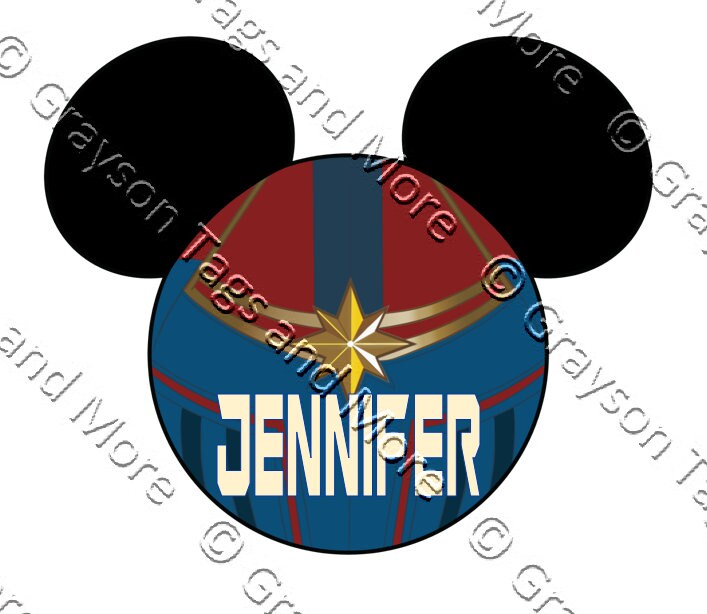 Disney Cruise Door Captain Marvel Inspired 2 Etsy