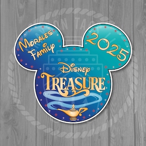 Disney Treasure Cruise Door Magnet / 8.61” x 7.4”