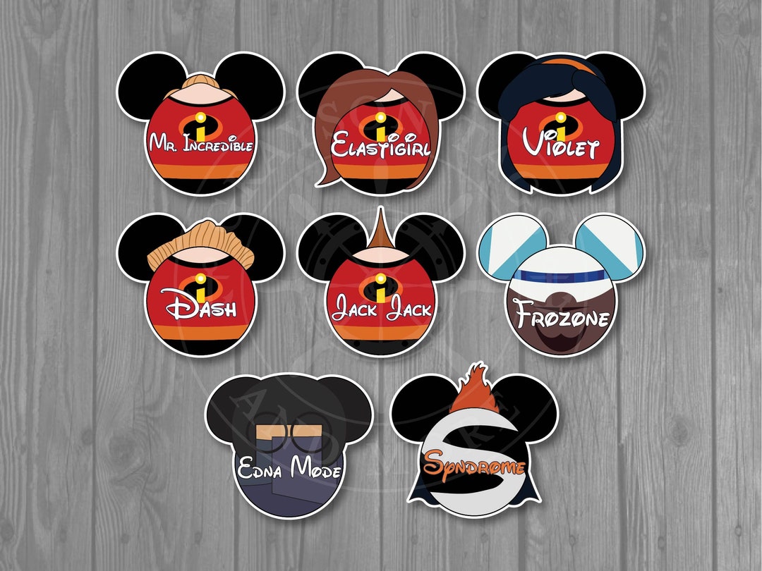 Disney Cruise Door Magnet - the Incredibles Inspired Magnets - Mr  Incredible/ Elastigirl / Dash / Violet / Jack Jack / Edna /frozone - Etsy, image size:1080x810