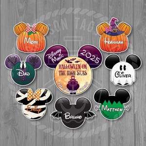 Disney Cruise Door Magnets - Halloween on the High Seas Magnet Set