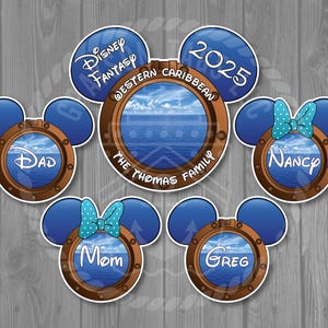 Disney Cruise Door Magnets - Ocean View Porthole Magnet Set