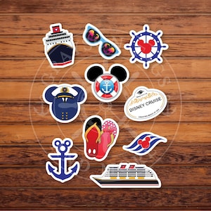 Disney Inspired Cruise Vinyl Sticker Set - FE Gift Cruise Gift (Ready to Ship) - Not for Cruise Doors