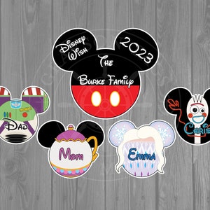 Disney Cruise Door Magnets - Disney Character Inspired Magnet Set