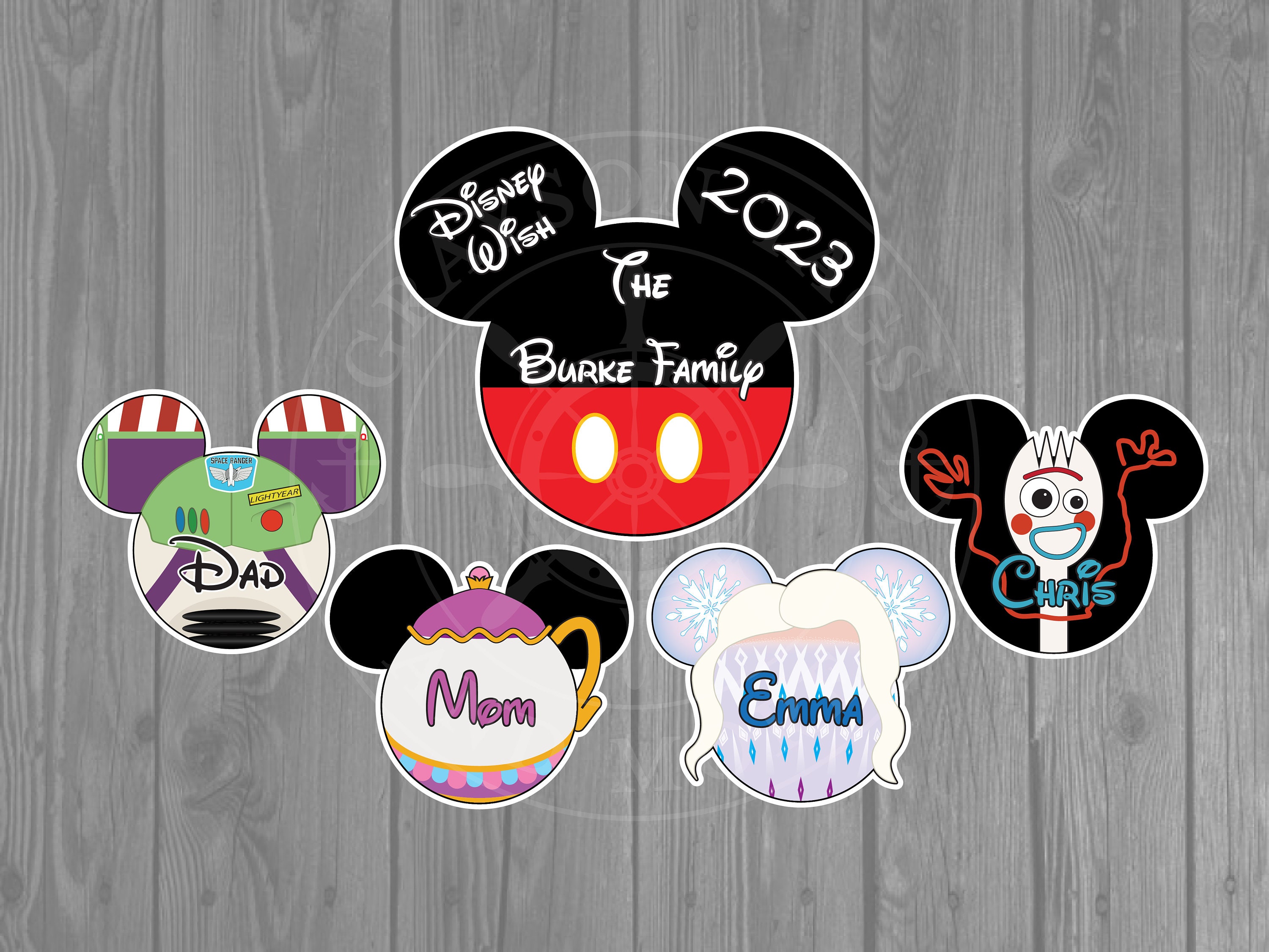 Disney Cruise Door Magnets Disney Character Inspired Magnet Set 