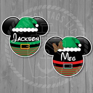 Very Merrytime Christmas Ship Front and Santa/Elves/Reindeer/Snowman Magnet Set image 3