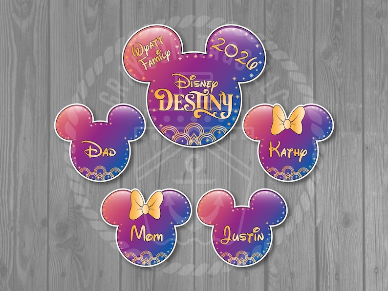 Disney Destiny Cruise Custom Magnet Set - Customizable Magnetic Door Decor image 1