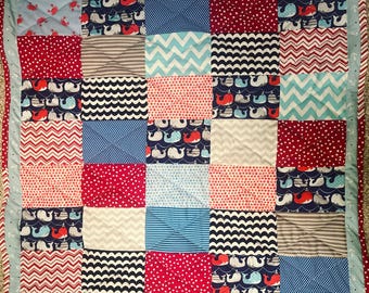 34x34 Nautical Baby Quilt