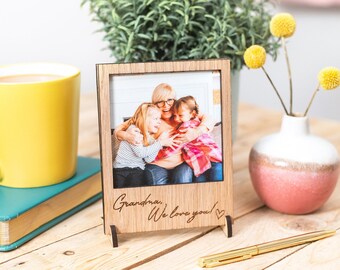 Personalised Polaroid Photo Frame - Custom Birthday Gift - Granny, Best Friends, Mum, Grandma, Nanny, Bridesmaid - Christmas, Mother's Day