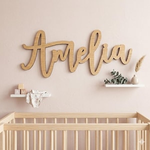 Letrero de madera personalizado con nombre para la decoración de la pared de la habitación de los niños imagen 6