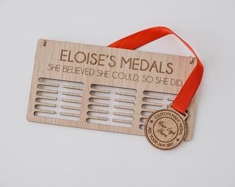 Personalised Medal Holder -  Medal Display Medal Hanger Race Running Gymnastics Boxing Sports Swimming Gift For Runner Marathon Trophy Shelf