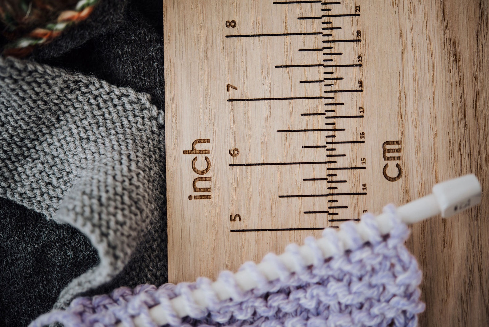 Personalised Wooden Sock Ruler Measure Knitting Gift for | Etsy