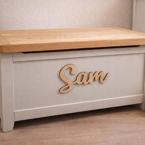 Letrero de madera personalizado con nombre para la decoración de la pared de la habitación de los niños imagen 5